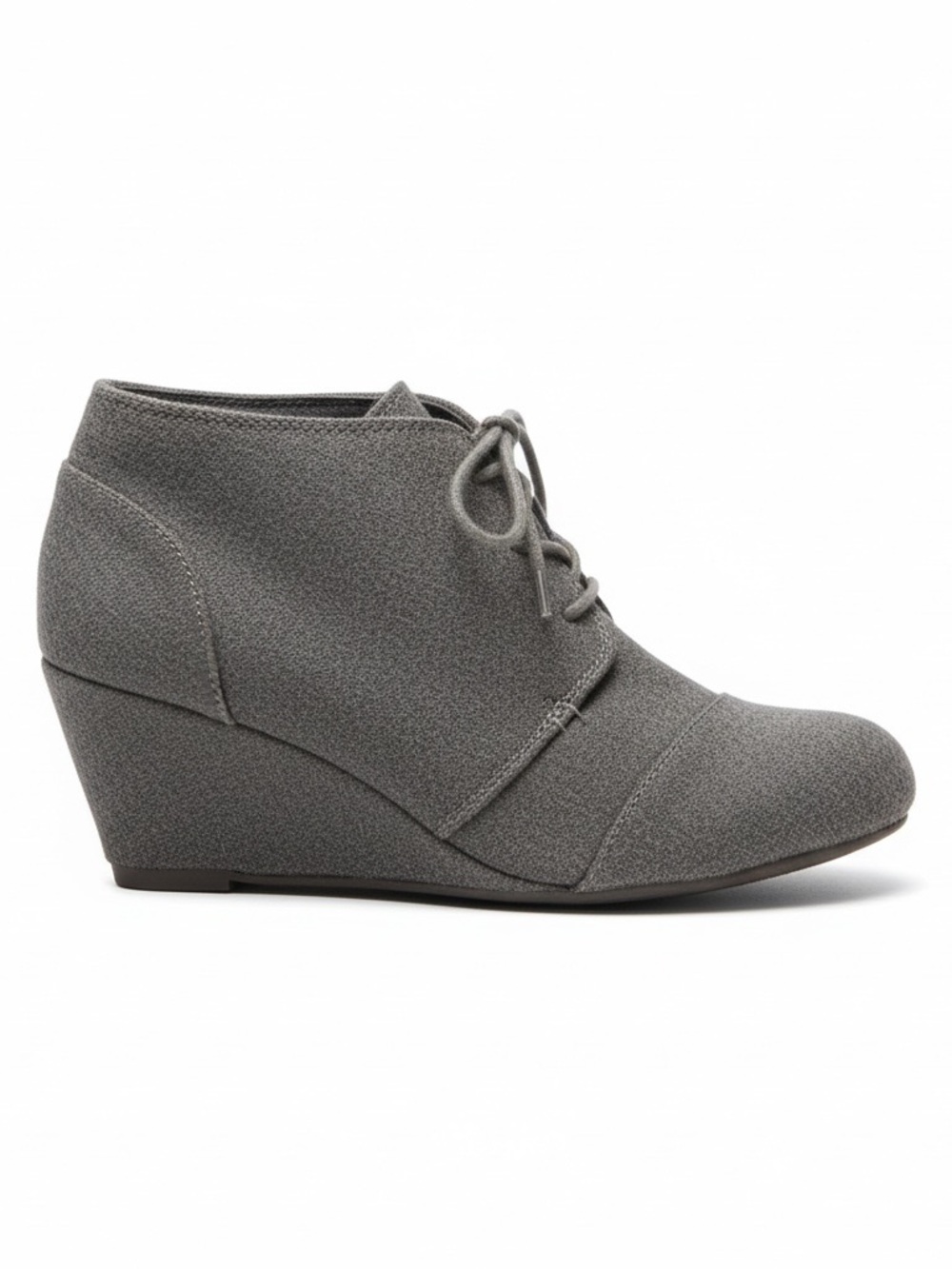 Women’s Gray Wedge Ankle Boots size 9